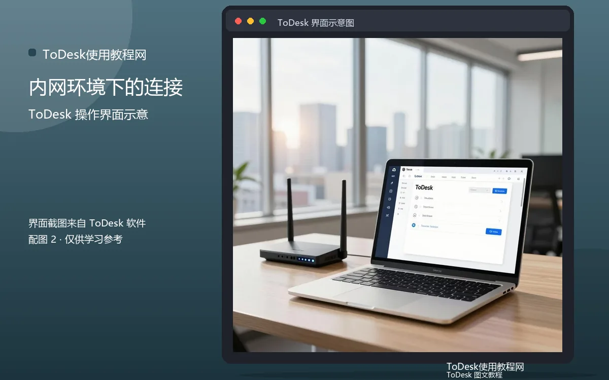 内网环境下的连接界面示意图（配图2）