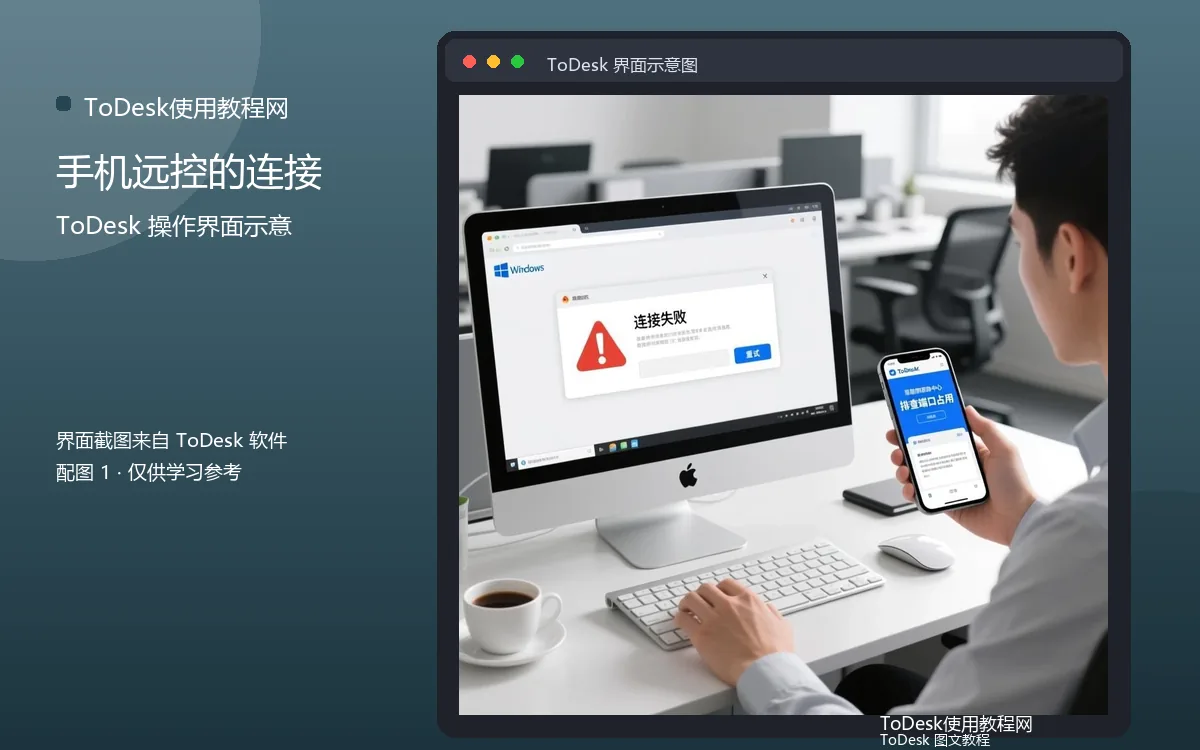 手机远控的连接界面示意图(配图1)
