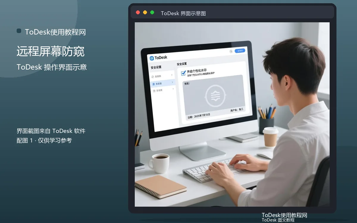 远程屏幕防窥界面示意图(配图1)