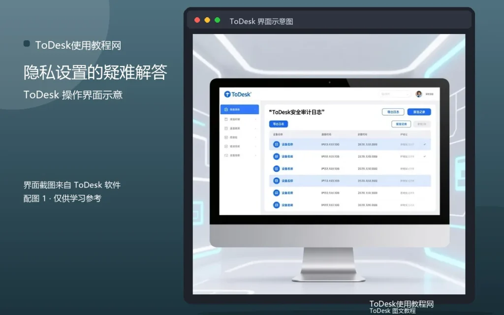 ToDesk隐私常见问题:隐私设置的疑难解答配图