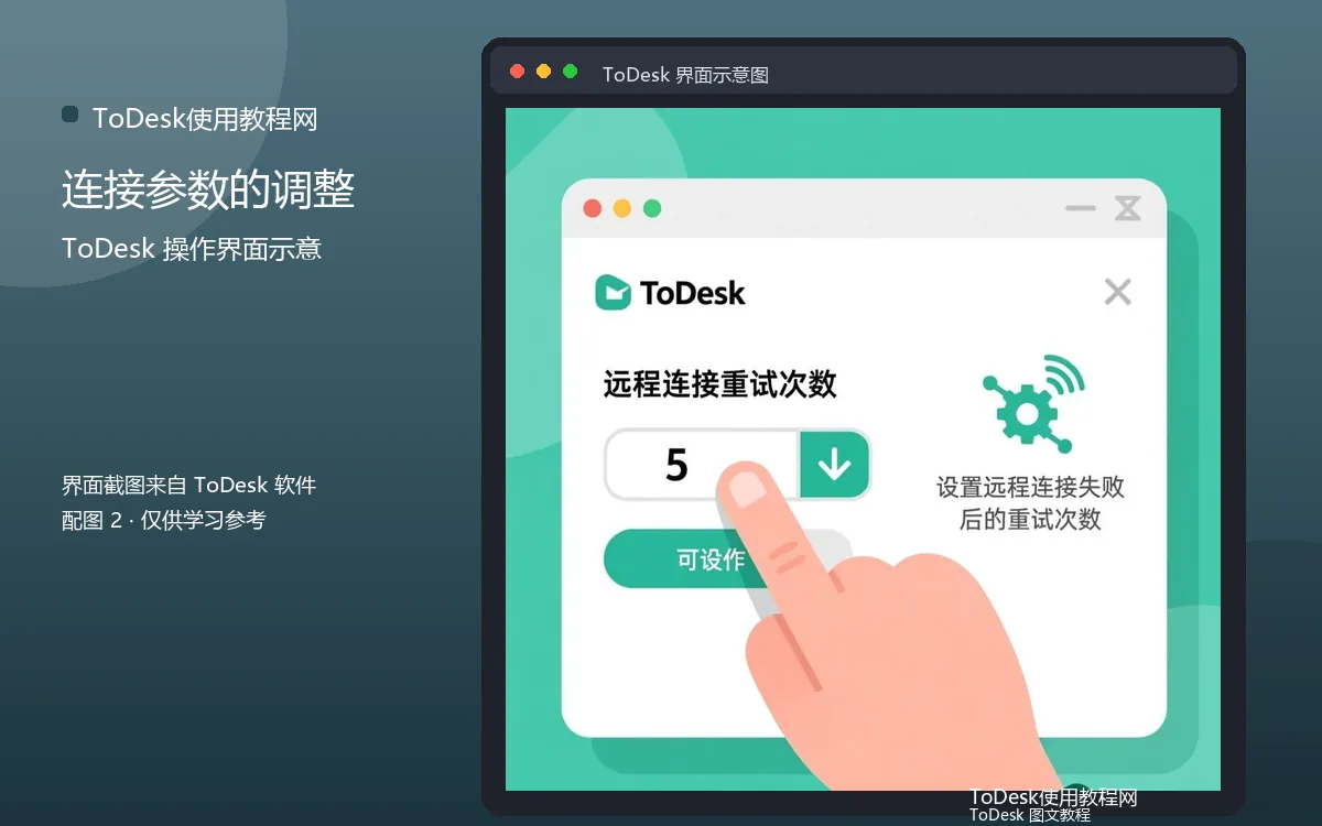 连接参数的调整界面示意图(配图2)
