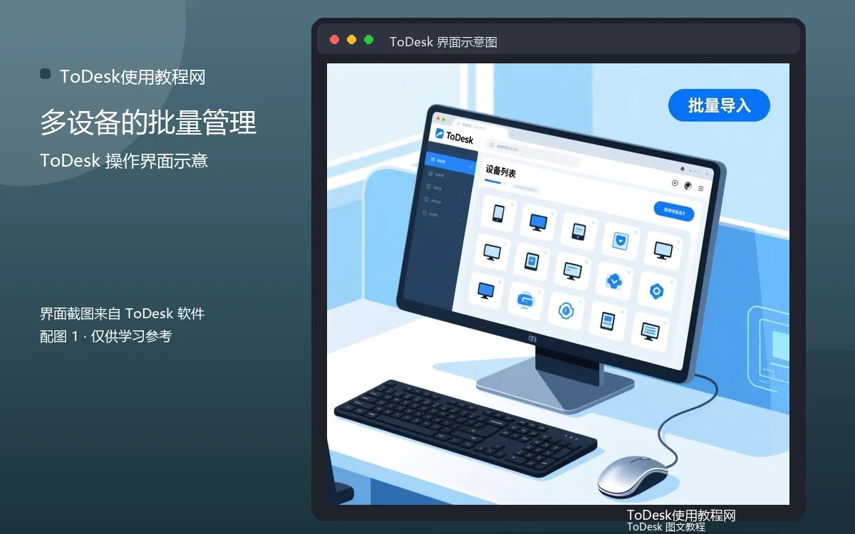 多设备的批量管理界面示意图(配图1)