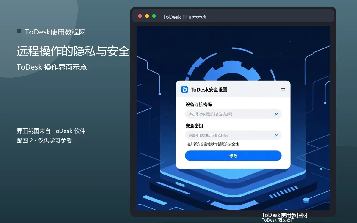 远程操作的隐私与安全界面示意图（配图2）