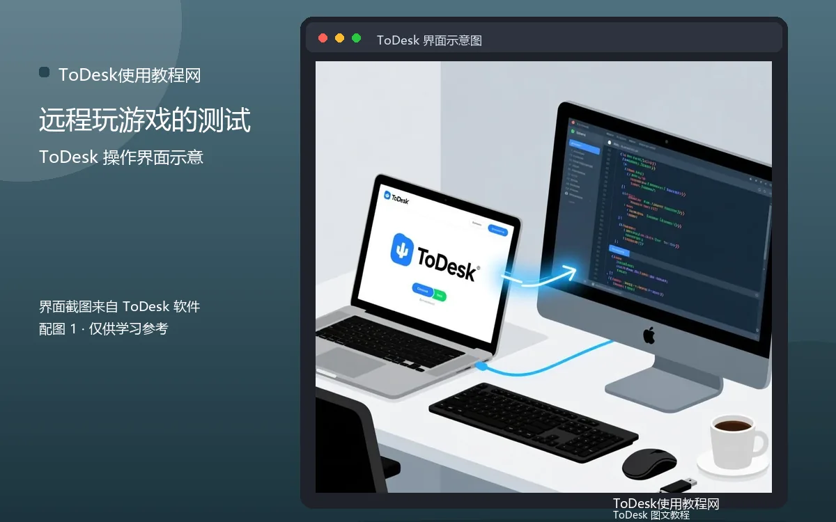 远程玩游戏的测试界面示意图(配图1)