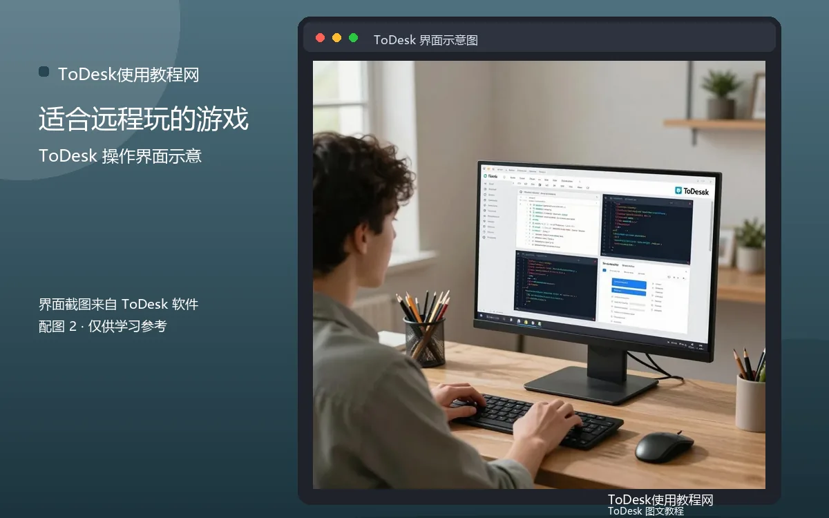 适合远程玩的游戏界面示意图（配图2）