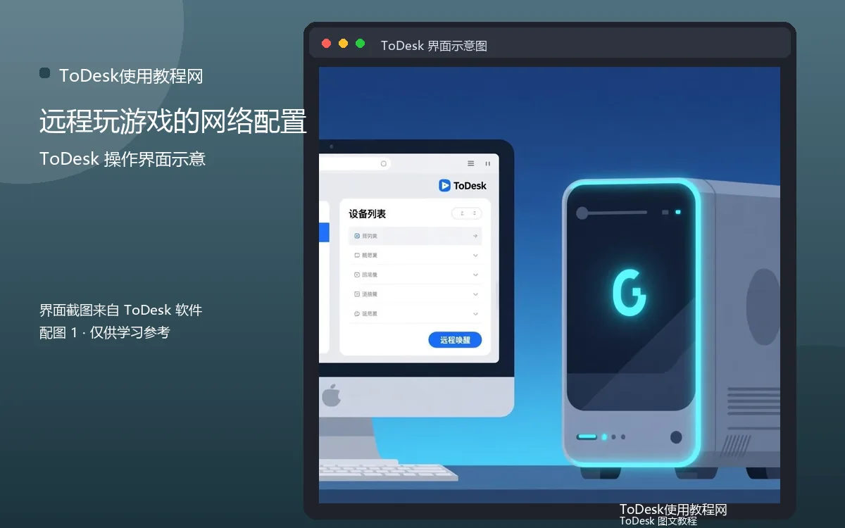 远程玩游戏的网络配置界面示意图(配图1)