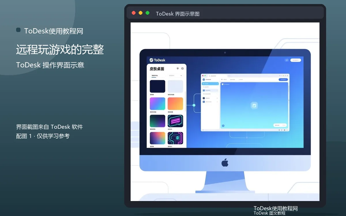 远程玩游戏的完整界面示意图(配图1)